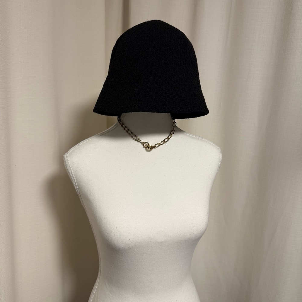 Elegant Black Crochet Women's Hat